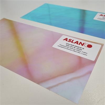 ASLAN SE 70 - Transparent PVC Fee, Colour shift - Solar - 1370mm x 1m